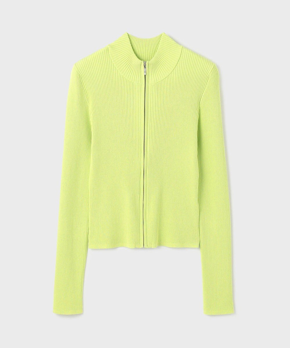 GRACE CONTINENTAL リブニットzipトップ 