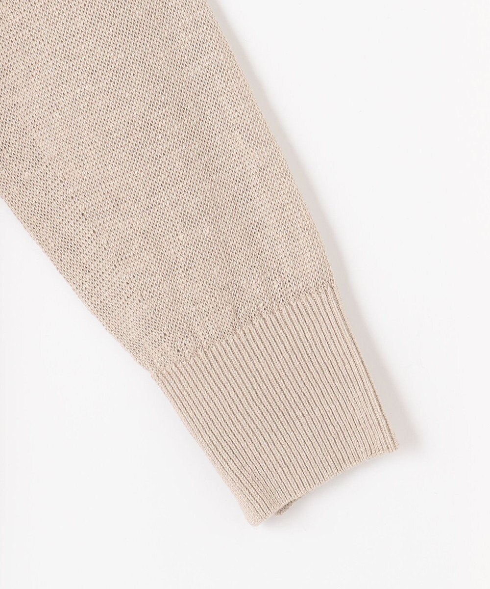 J.PRESS LADIES 【洗える・吸水速乾】 マーセライズコードリネン ニット 