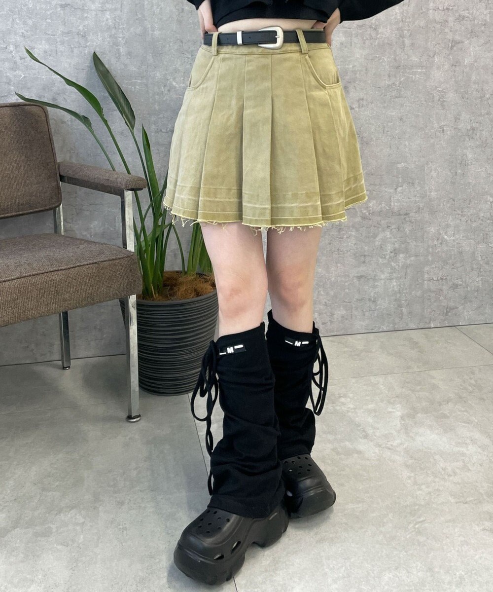 WEGO ベルトツキプリーツスカパン 