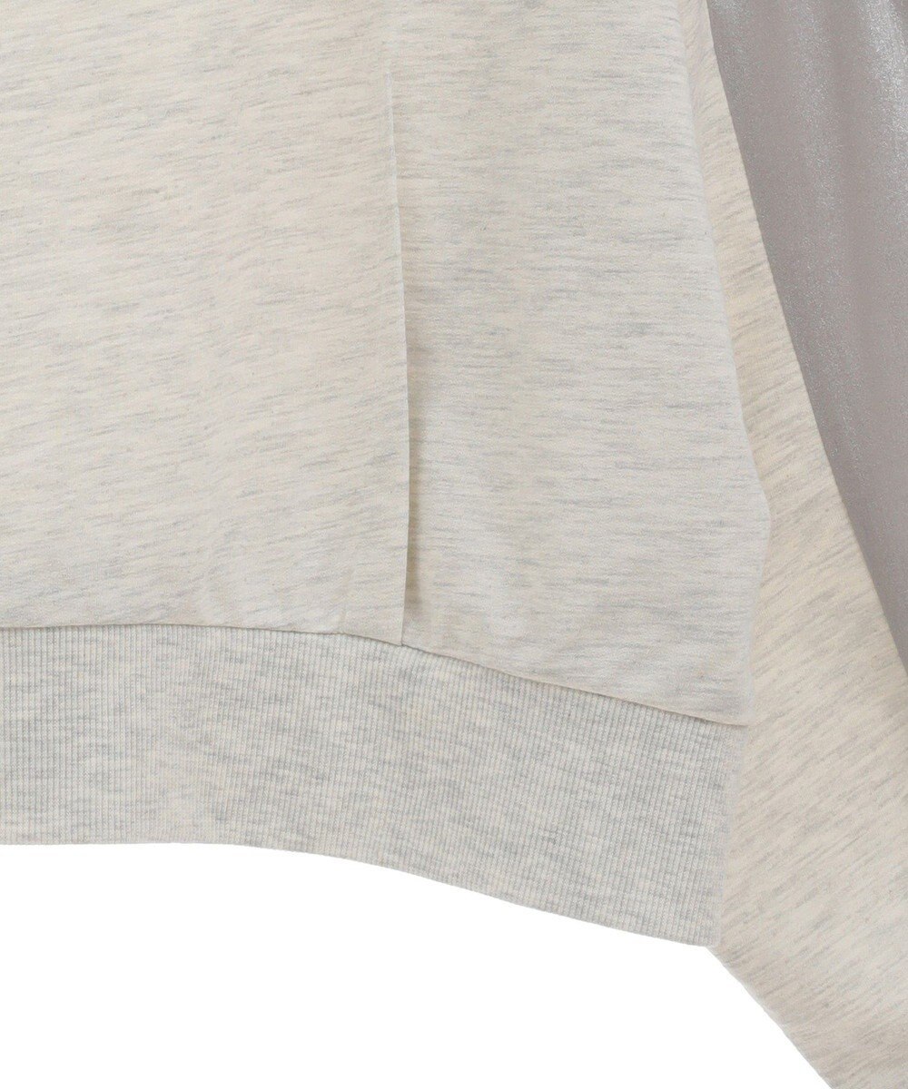 Green Parks 箔プリントドッキング裏毛プルオーバー 