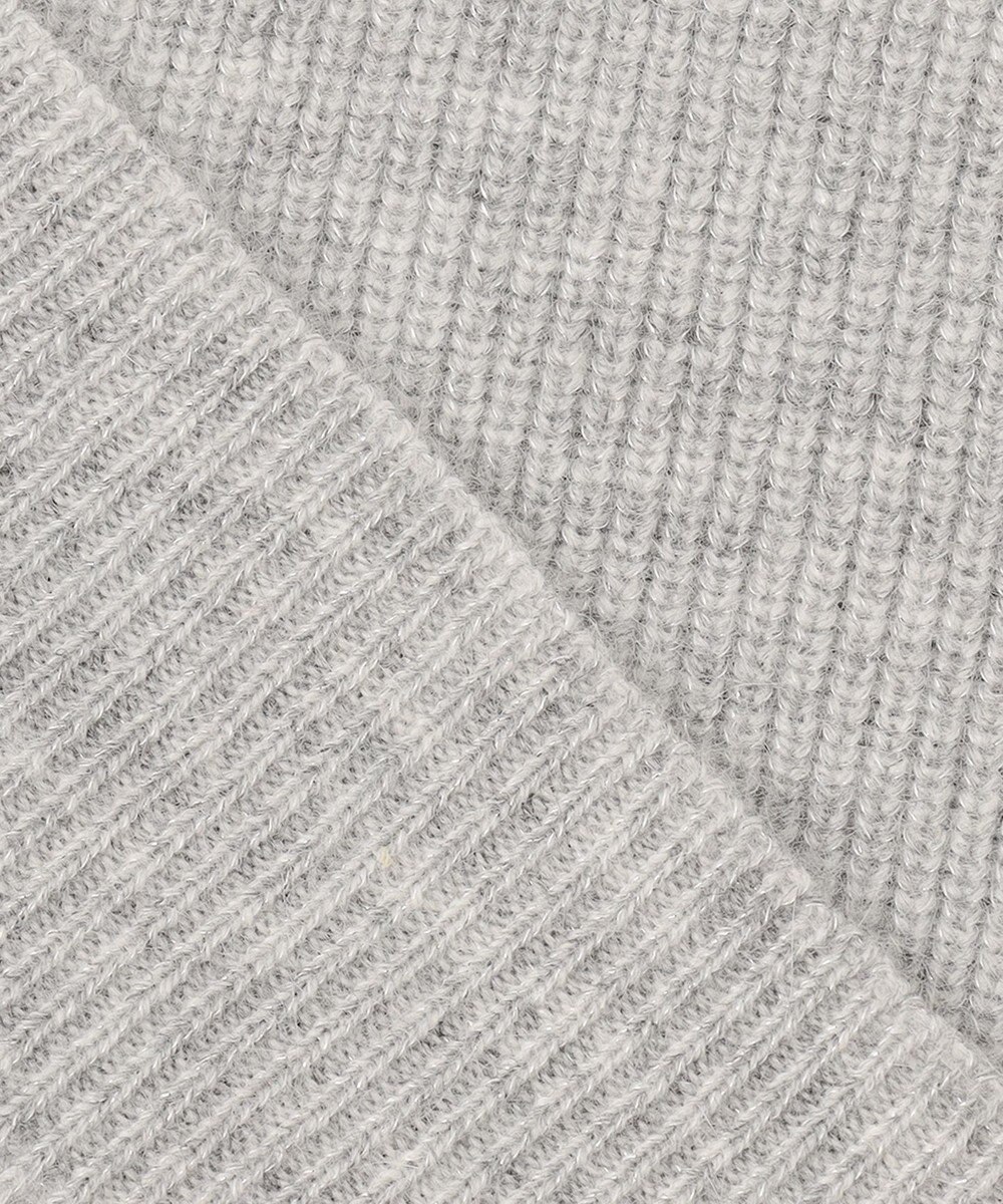 自由区 L 【洗える】シャイニールレックス Vネックニット 