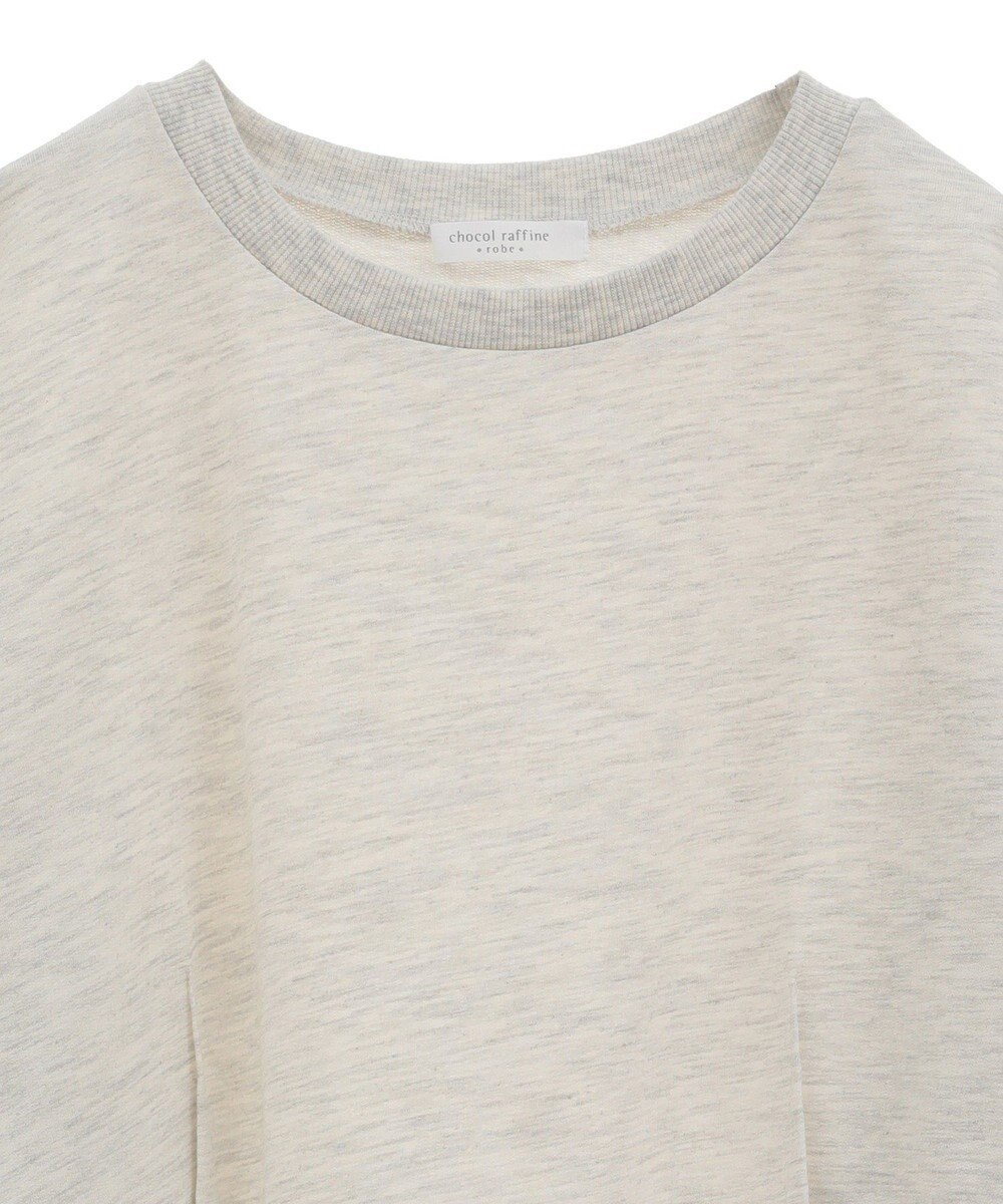 Green Parks 箔プリントドッキング裏毛プルオーバー 