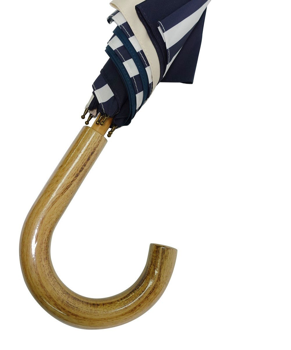 +RING 【UVカット95%以上】【UPF50＋】プラスリング レディース向け 晴雨兼用（長ショート） NVY/WHT T1300 