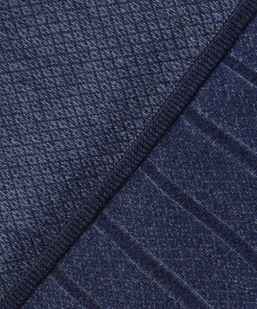 JOSEPH ABBOUD 【軽い】シェニールヤーンジャカード ジップ ブルゾン 