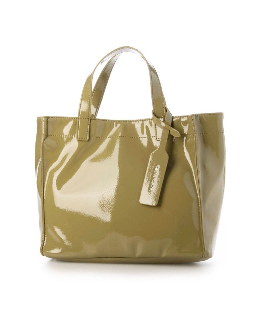 UNBILLION カシュカシュ cachecache / ソフトエナメルスクエア手提げトートS 