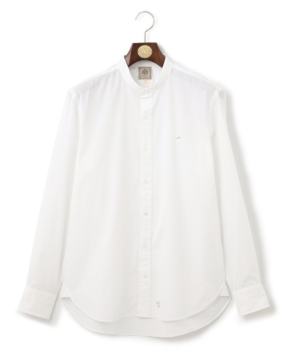 J.PRESS MEN 【WEB限定】ピンオックスバンドカラーバックブル シャツ 