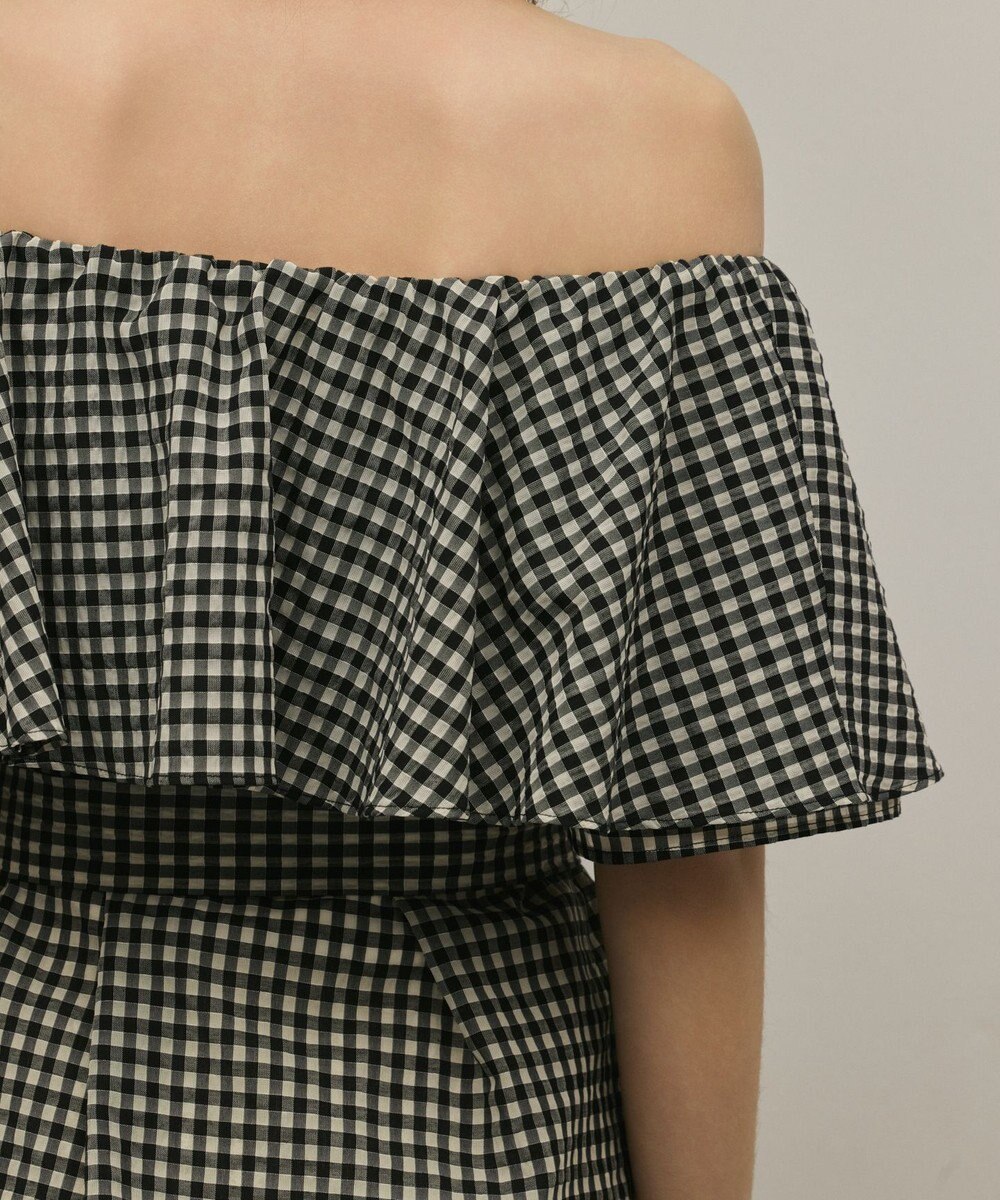 GRACE CONTINENTAL チェックケープブラウス 