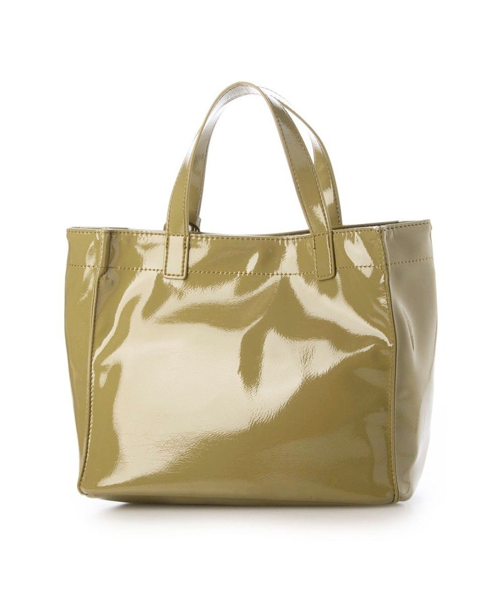 UNBILLION カシュカシュ cachecache / ソフトエナメルスクエア手提げトートS 