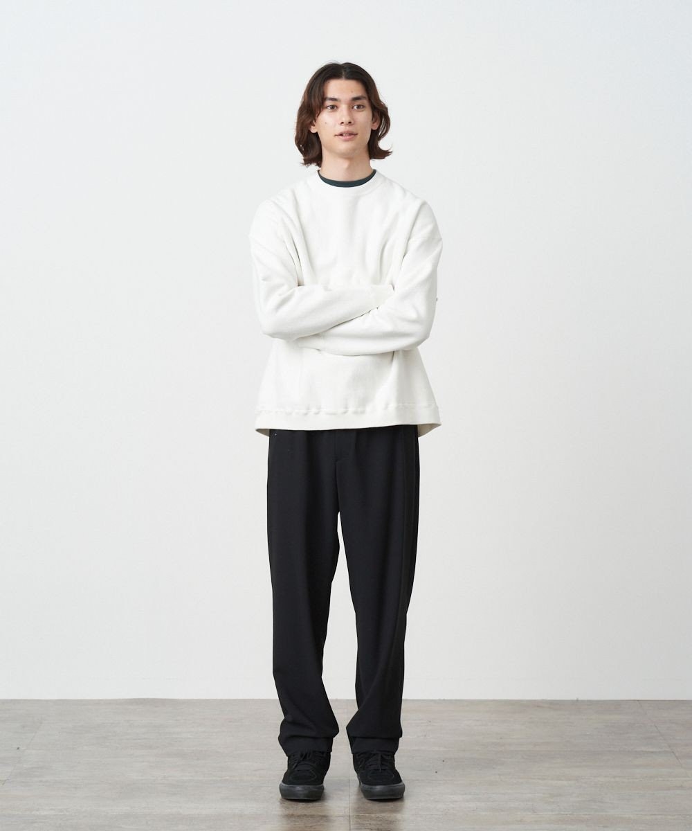 ATON WOOL OXFORD | テーパードイージーパンツ - UNISEX 