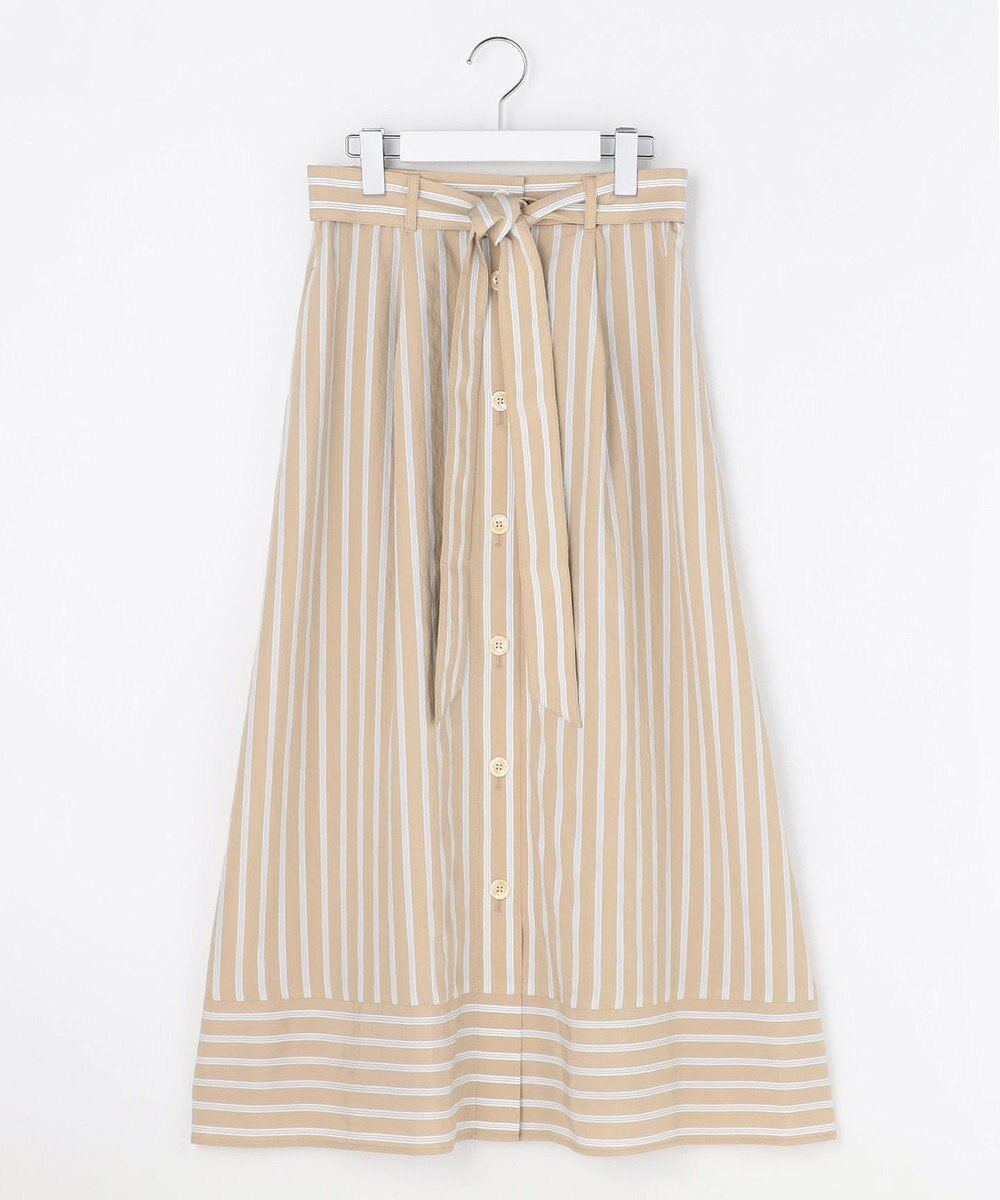 自由区 【SHIHOさん着用】ビスコースナイロンドビーストライプ スカート 