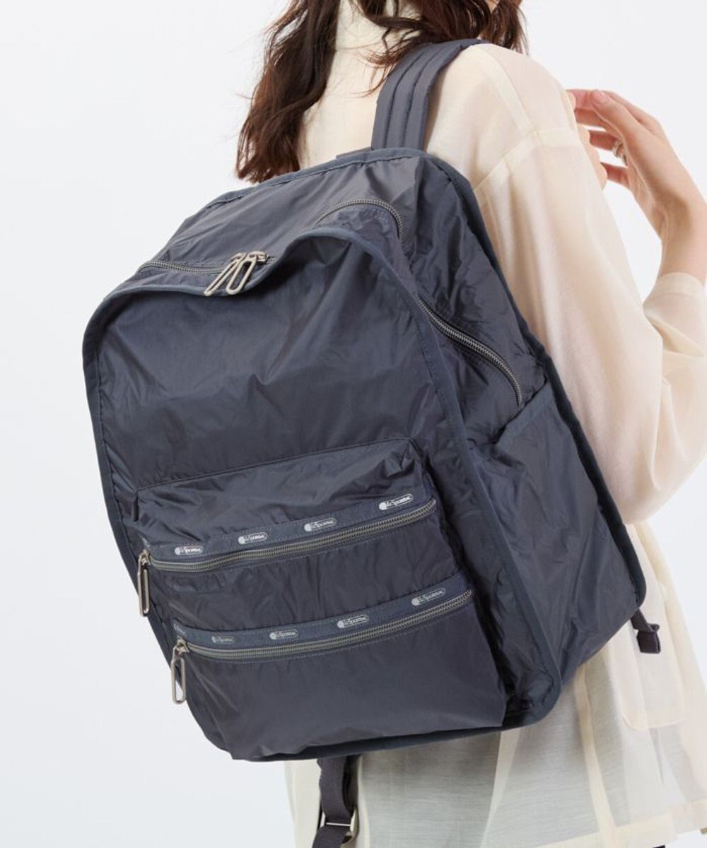 LeSportsac FUNCTIONAL BACKPACK/シャドウグレーC 