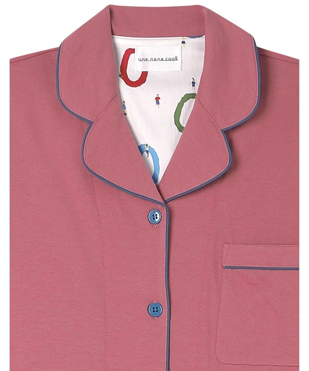 une nana cool 【綿100％】40ハイゲージ天竺半袖パジャマ MADE WITH LIBERTY FABRIC 