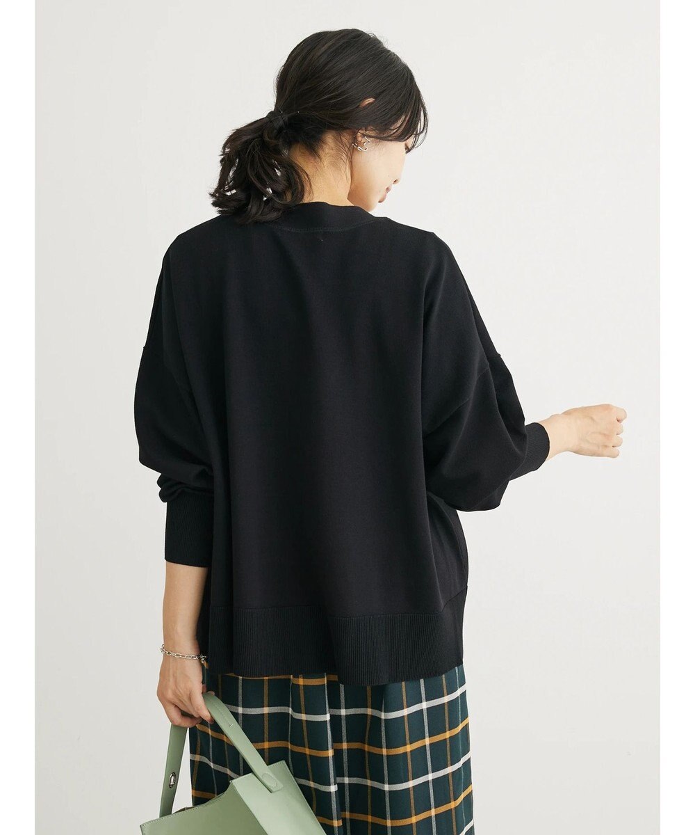 Green Parks 洗える　ステッチ入りＶネックカーディガン 