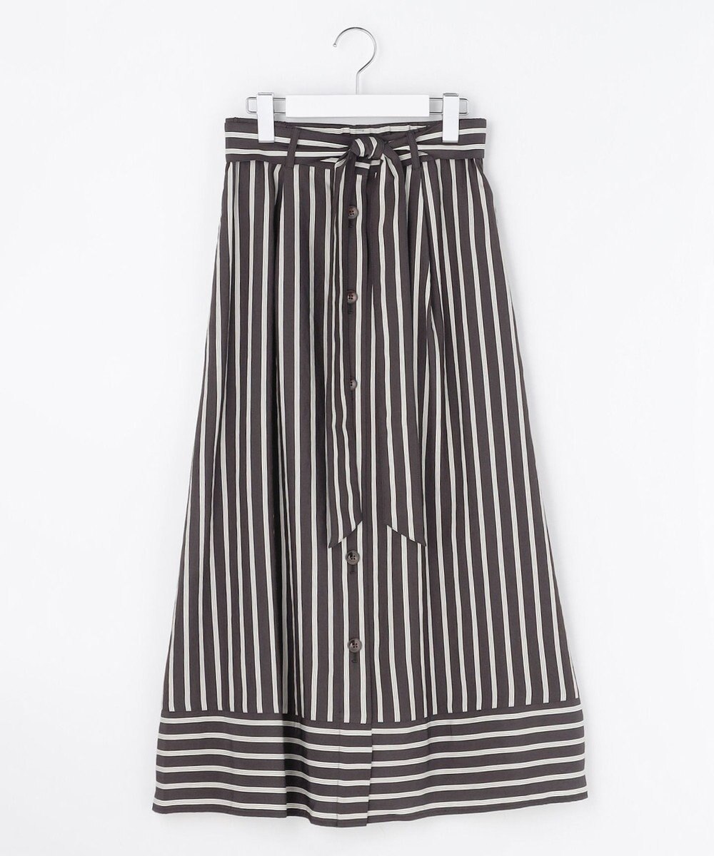 自由区 【SHIHOさん着用】ビスコースナイロンドビーストライプ スカート 