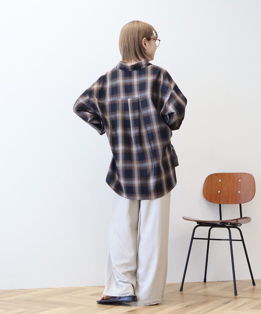 AMERICAN HOLIC イージーケアチェックシャツ【360°着こなしシャツ】 