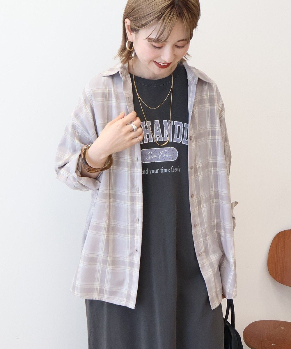 AMERICAN HOLIC イージーケアチェックシャツ【360°着こなしシャツ】 