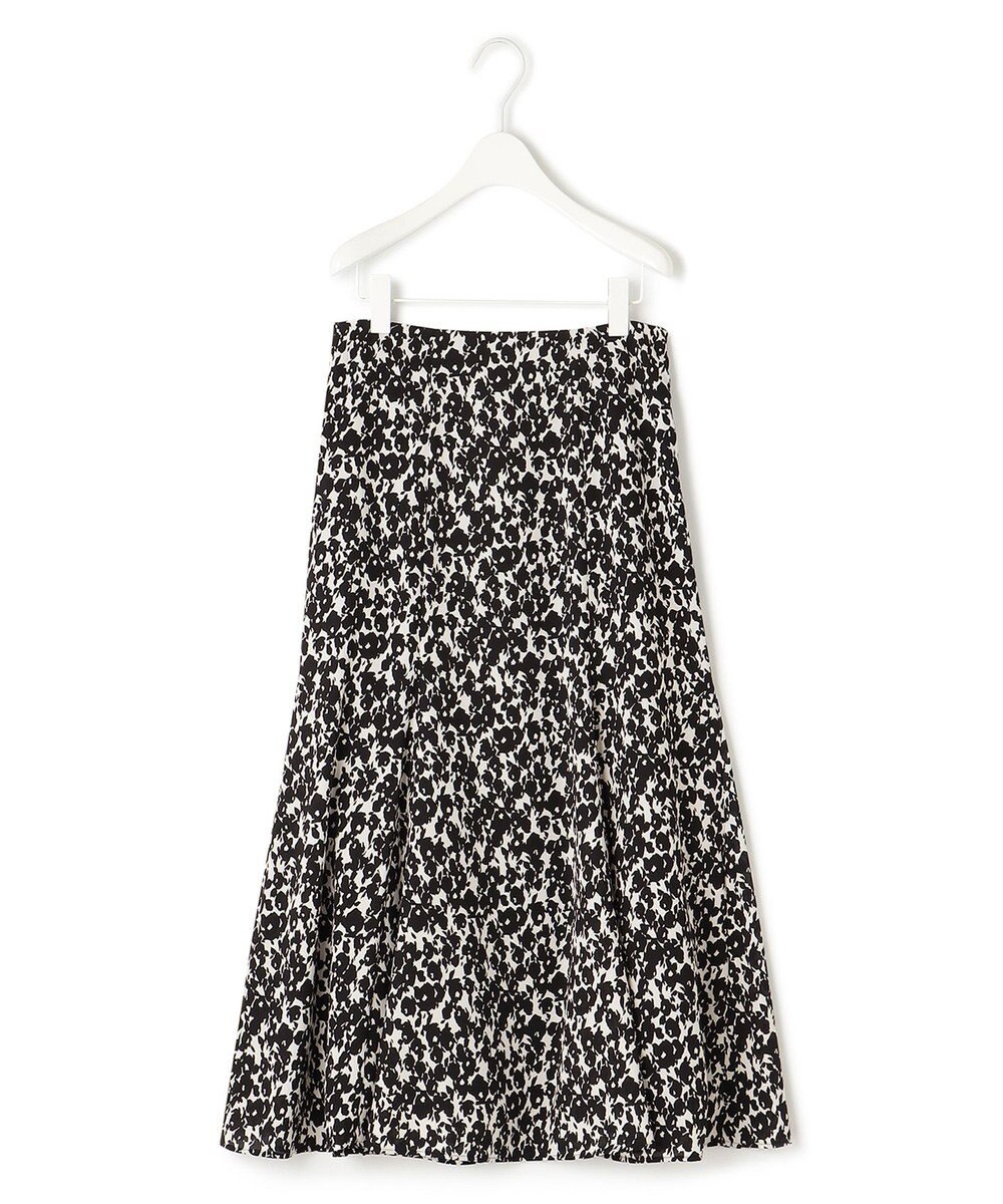 ICB 【洗える】シルエットフラワープリント マーメイドスカート 