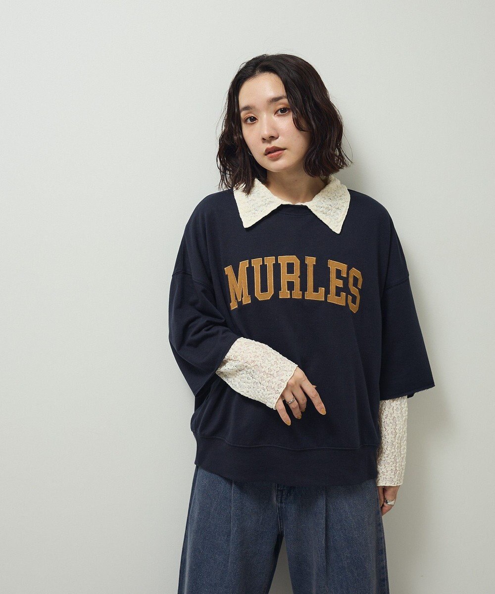 Green Parks ５分袖刺繍ロゴトレＴＥＥ 