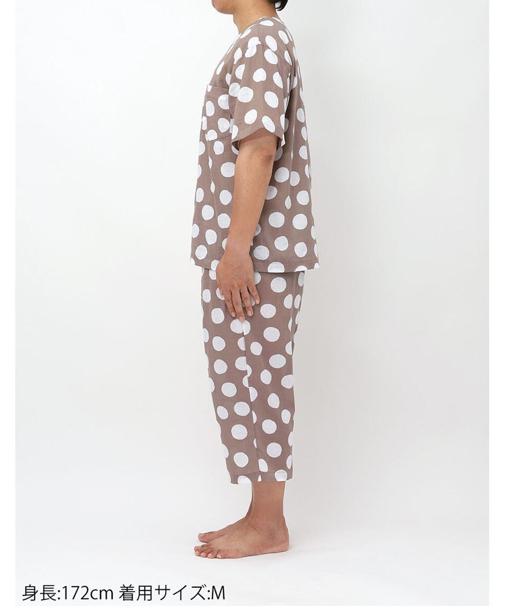 ワコール／睡眠科学 パジャマ 【SOU・SOU（R）】 綿100%(本体) 高島ちぢみ（R） 5分袖 半袖 7分丈 メンズ YGT124 睡眠科学／ワコール 