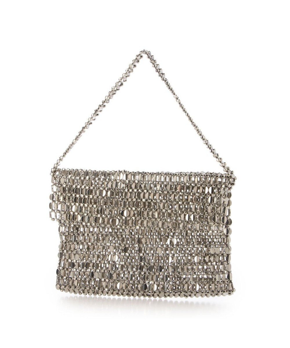 UNBILLION カシュカシュ cachecache / メタルビーズフラップ付きハンドバッグ 