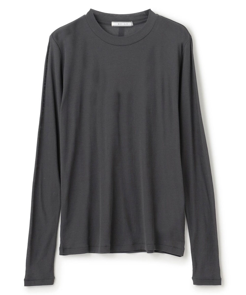 BEIGE， 【洗える】SORE / コットンシアークルーネックカットソー 