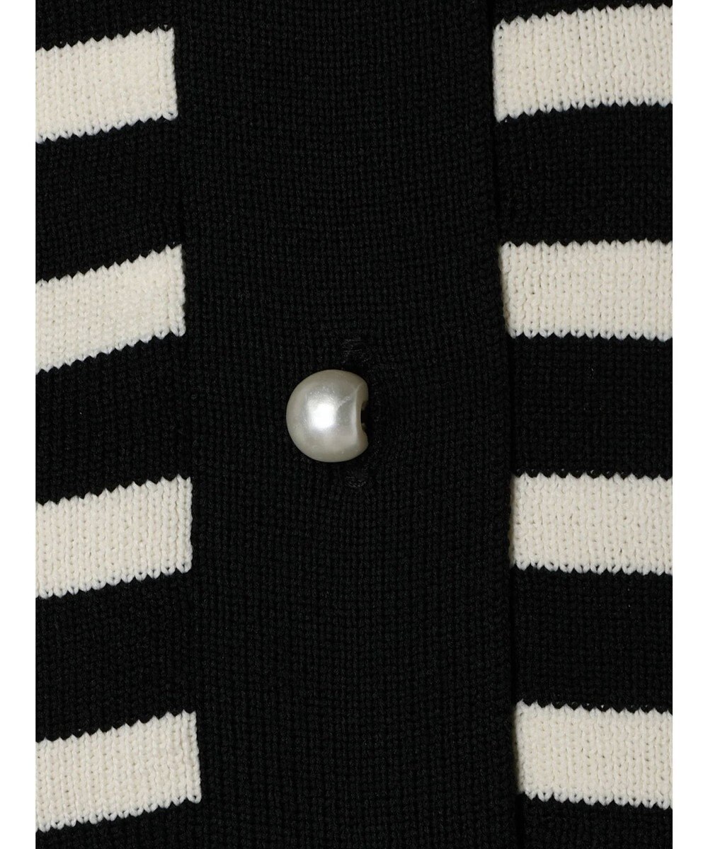 AMERICAN HOLIC エコカルットボーダークルーネックカーディガン 