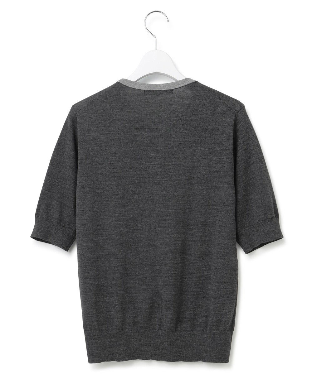 23区 S 【洗える】サステナブルウール 半袖 ニット 