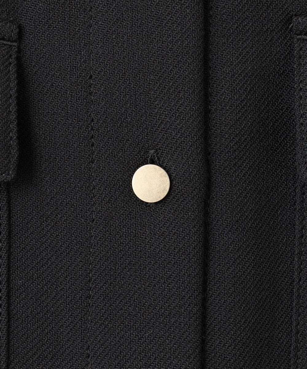 23区 ポリエステルウール シャツワンピース 