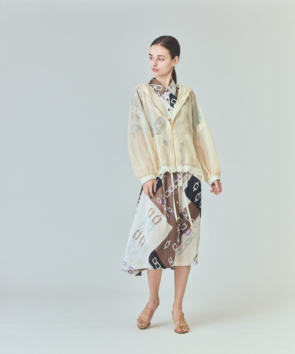 GRACE CONTINENTAL マクラメメッシュフーディー 