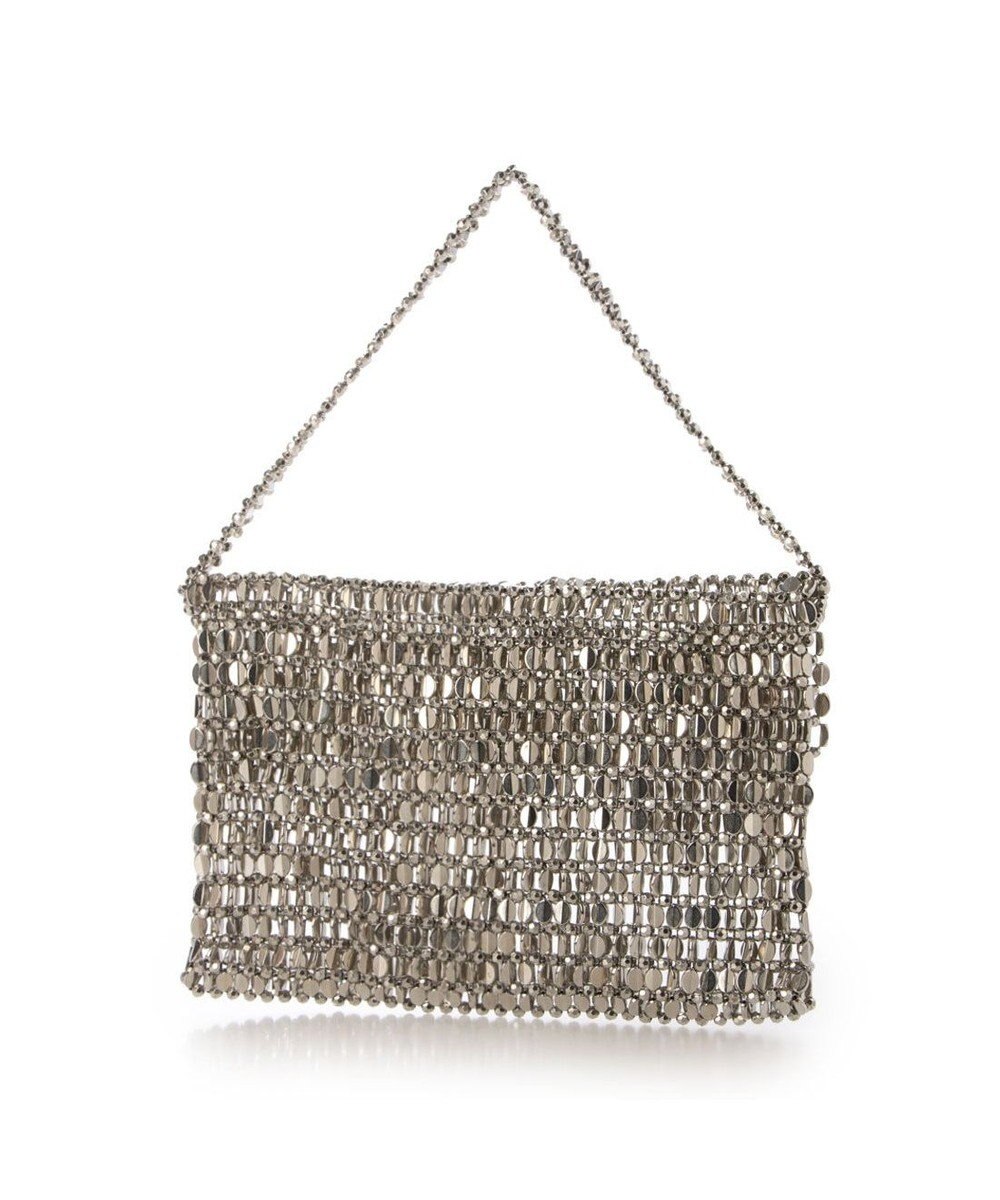 UNBILLION カシュカシュ cachecache / メタルビーズフラップ付きハンドバッグ 