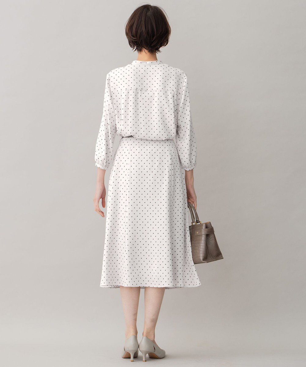 自由区 【セット可/洗える】ダブルスクエアプリント マーメイドシルエットスカート 