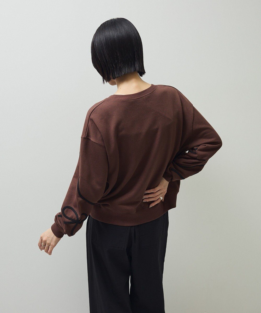 Green Parks ・ｓｗｉｎｇ　ｂｙ　リボンコード刺繍スウェット 