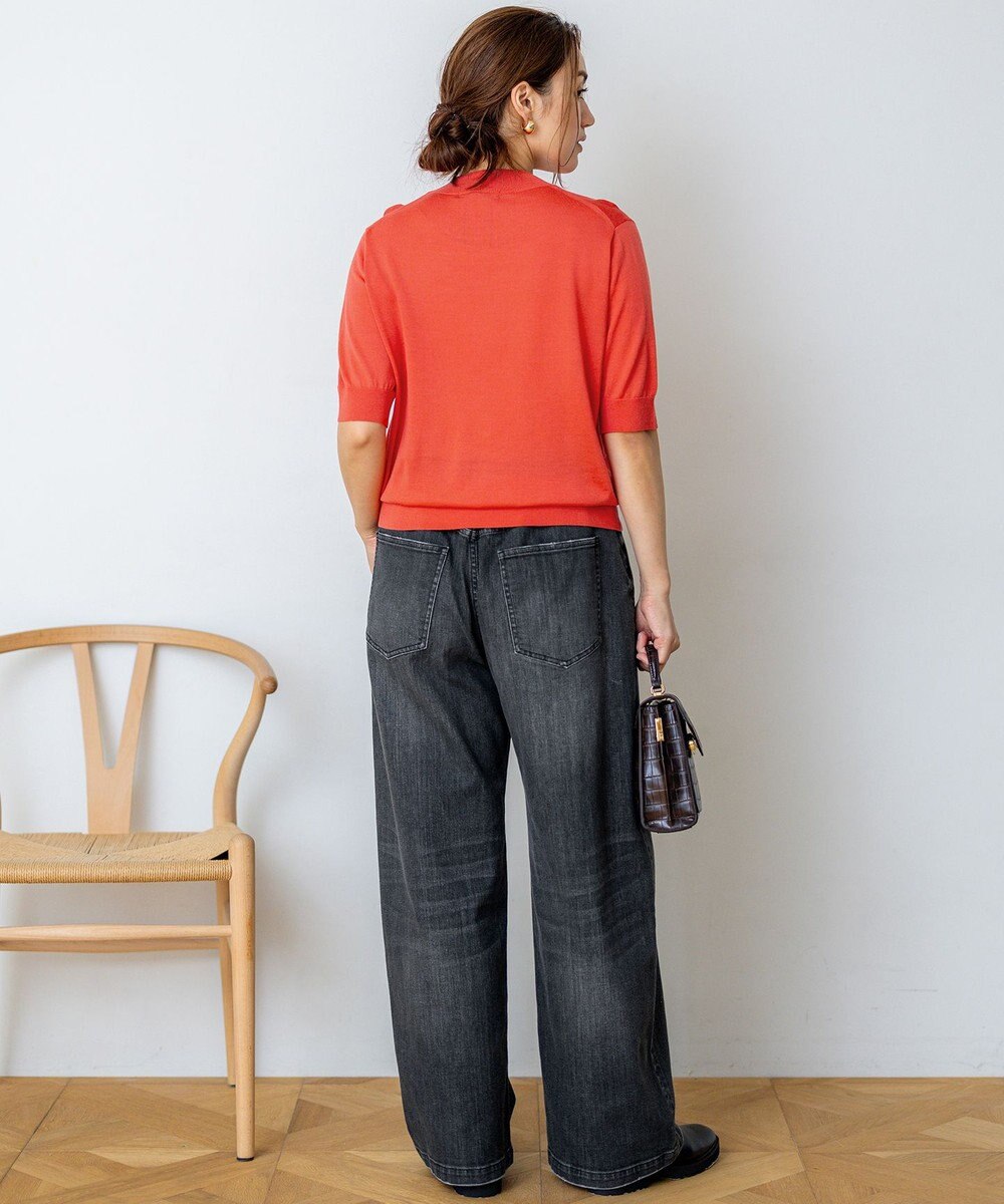 23区 L 【Lサイズ限定】23区DENIM ストレッチ ワイド パンツ 