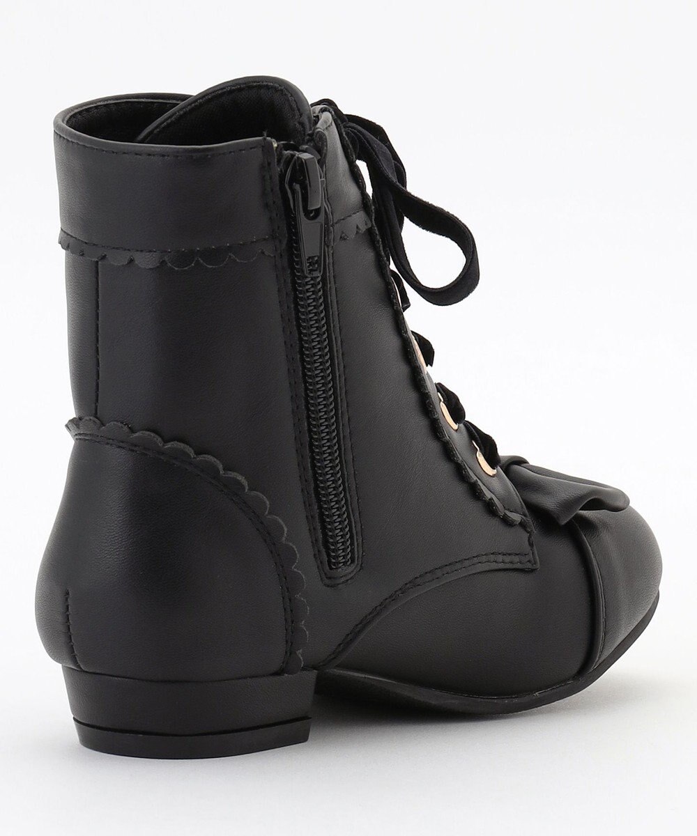 ANY KIDS リボン付き編み上げブーツ 