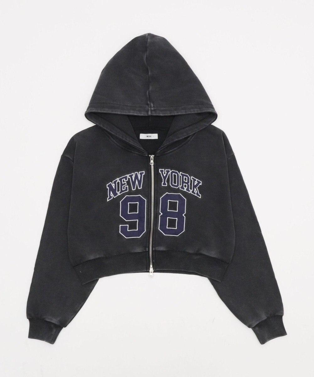 WEGO グラフィックショートZIPパーカー 