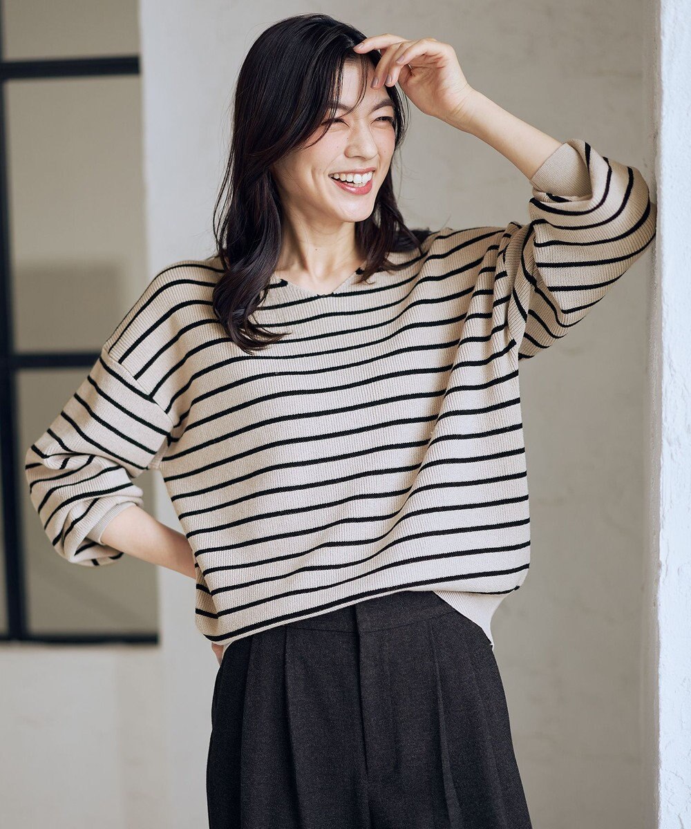 ANY 【8色展開】Vネックデイリーニット 