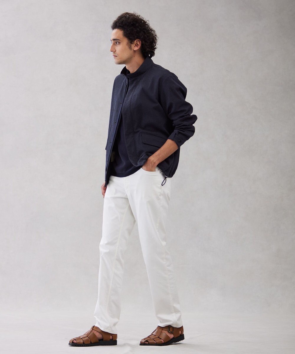 J.PRESS MEN ハイパワーストレッチサッカー ハーバーブルゾン 