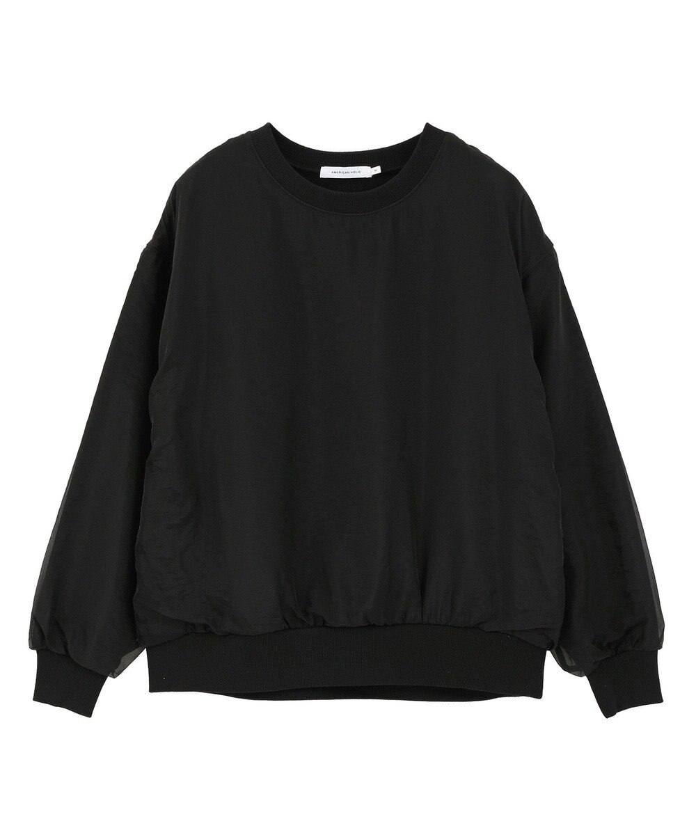 AMERICAN HOLIC オーガンジーレイヤードスウェットプルオーバー 