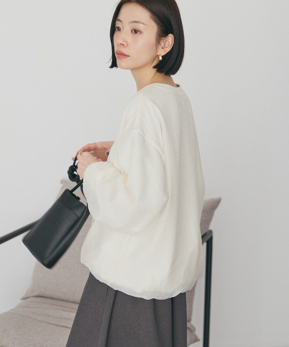 AMERICAN HOLIC オーガンジーレイヤードスウェットプルオーバー 