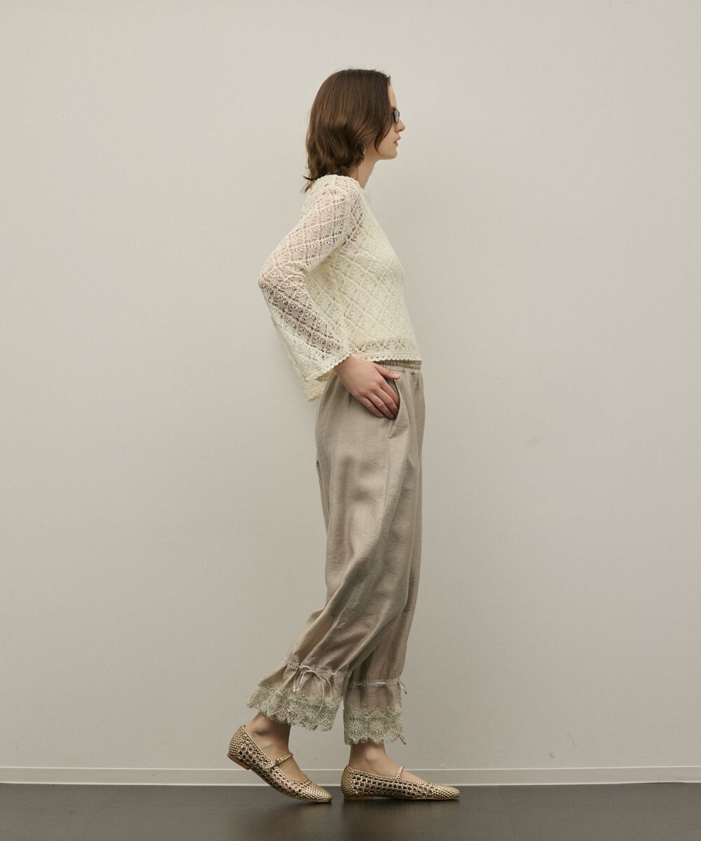GRACE CONTINENTAL ドロストクロップドパンツ 