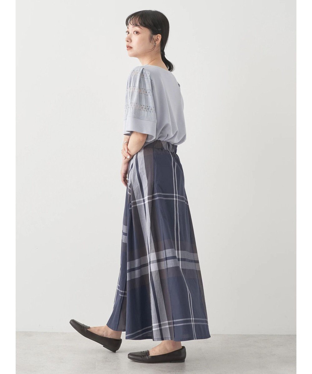 earth music&ecology ＢＩＧチェックフレアスカート 