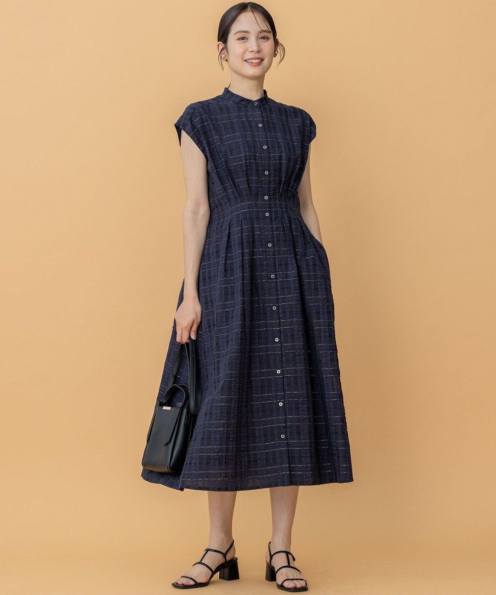 組曲 S ラメシアーチェック ワンピース 