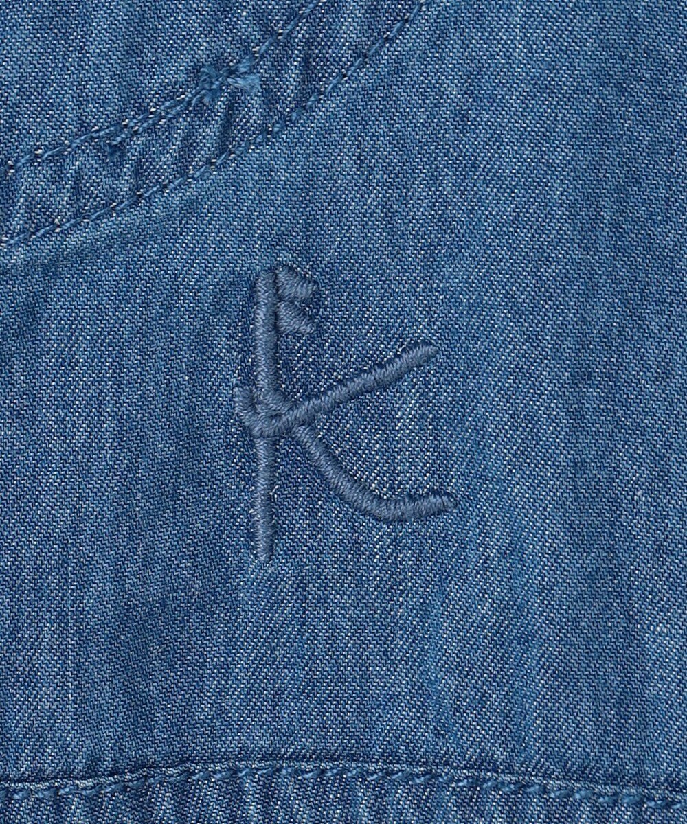 組曲 KIDS 【110-140㎝】 フラワーボタンデニムジャケット 