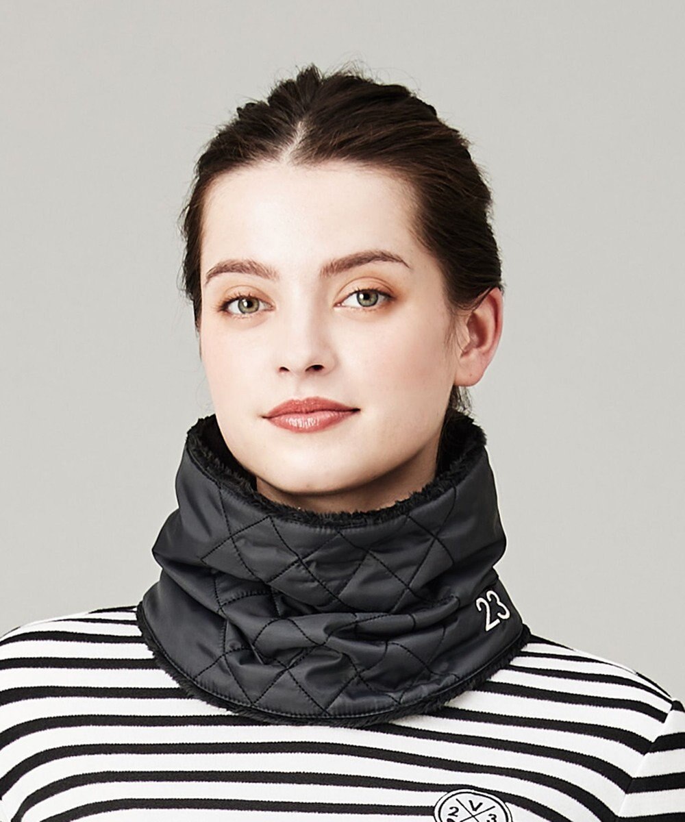 WOMEN】【撥水/リバーシブル】タフタネックウォーマー / 23区  