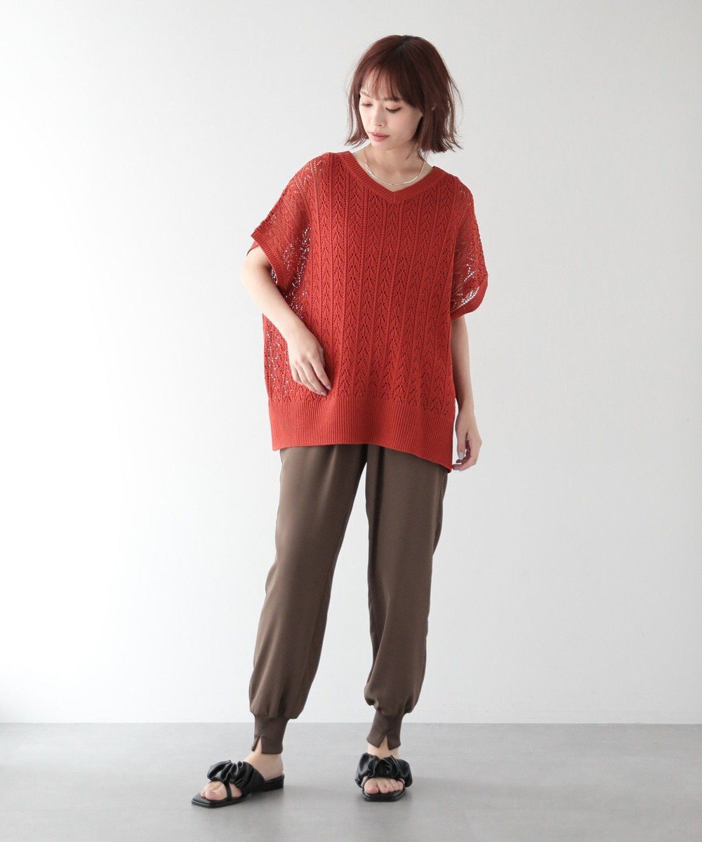 Green Parks 透かし編みニットチュニック 