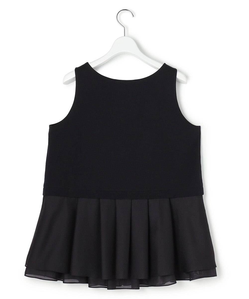 23区 【先行予約】ナチュラルコットンベア シアーペプラム タンクトップ 