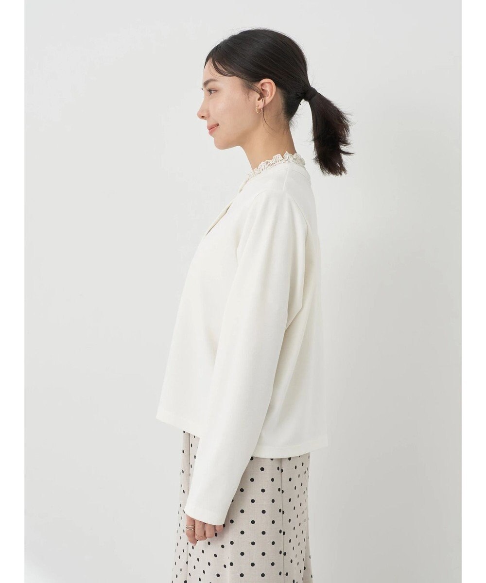 earth music&ecology パールスナップボタンカーディガン 