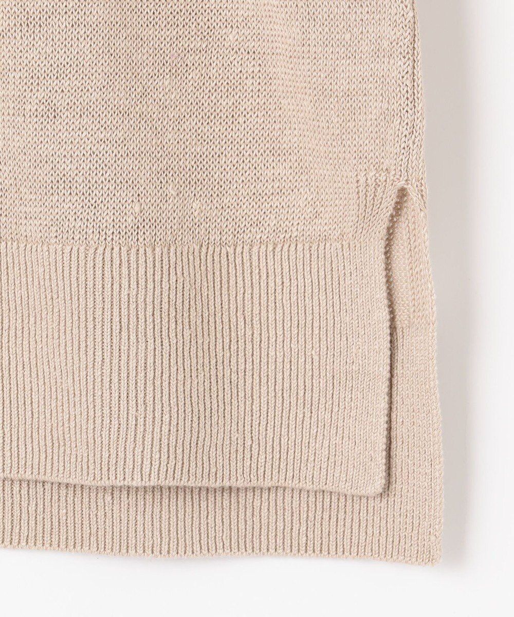 J.PRESS LADIES 【洗える・吸水速乾】 マーセライズコードリネン ニット 