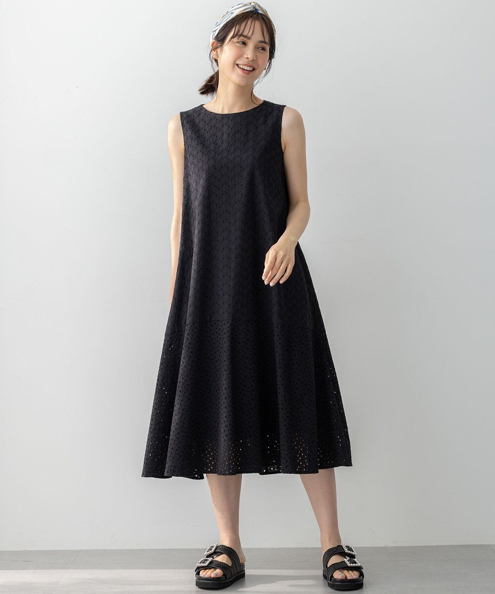 組曲 【WEB限定・新色追加】エンブロイダリーレースノースリーブ ワンピース 