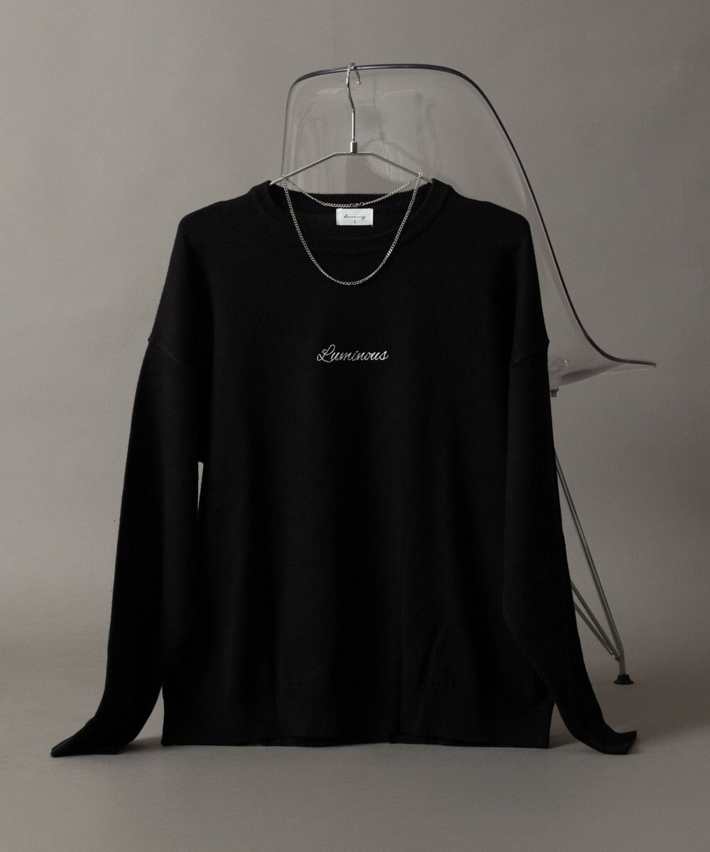 WEGO アクセ付きワンポイントニットプルオーバー（LS） 